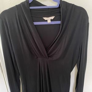 Banana Republic Black Long-sleeve Blouse